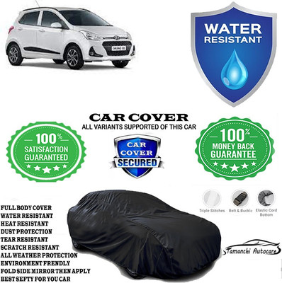 Tamanchi Autocare Car Cover For Hyundai Grand i10(Black)