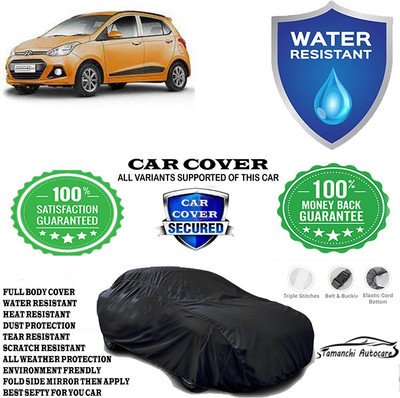 Tamanchi Autocare Car Cover For Hyundai Grand i10 Asta Option(Black)