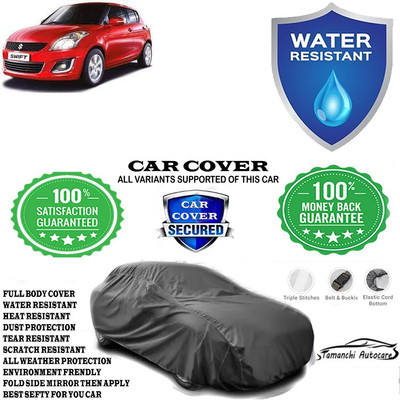 Tamanchi Autocare Car Cover For Maruti Suzuki Swift VXI Optional(Grey)