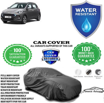 Tamanchi Autocare Car Cover For Hyundai Grand i10 Nios Sportz Dual Tone Petrol(Grey)