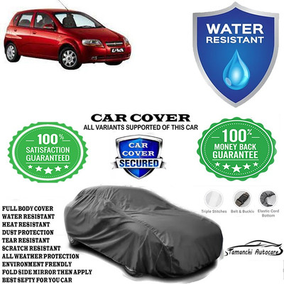 Tamanchi Autocare Car Cover For Chevrolet Aveo Uva 1.2 LS(Grey)