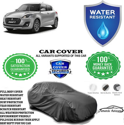 Tamanchi Autocare Car Cover For Maruti Suzuki Swift AMT ZDI Diesel(Grey)