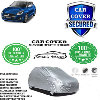 Tamanchi Autocare Car Cover For Maruti Suzuki Swift LXI Option SP Limited Edition(Silver)