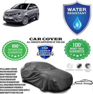 Tamanchi Autocare Car Cover For Tata Bolt Quadrajet XM Diesel(Grey)