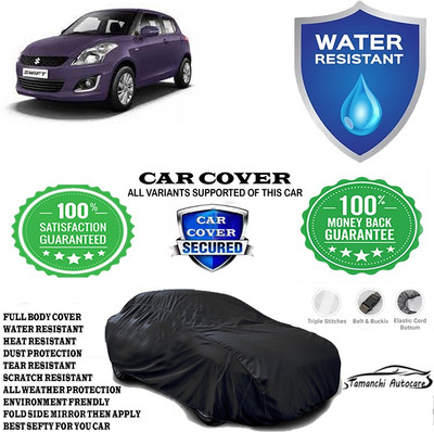 Tamanchi Autocare Car Cover For Maruti Suzuki Swift LDI Optional(Black)