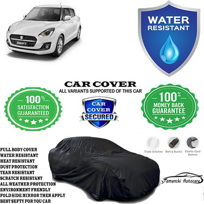 Tamanchi Autocare Car Cover For Maruti Suzuki Swift LXI Optional-O(Black)