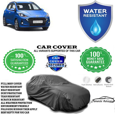 Tamanchi Autocare Car Cover For Hyundai Grand I10 Nios Sportz 1.2 Kappa VTVT(Grey)