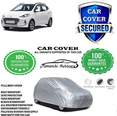 Tamanchi Autocare Car Cover For Hyundai Grand I10 Nios Magna 1.2 Kappa VTVT(Silver)