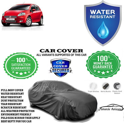 Tamanchi Autocare Car Cover For Fiat Punto Emotion 1.4L(Grey)