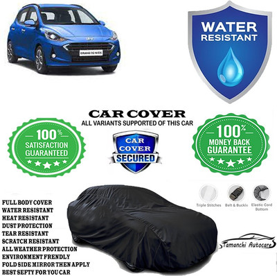 Tamanchi Autocare Car Cover For Hyundai Grand I10 Nios Sportz 1.2 Kappa VTVT(Black)