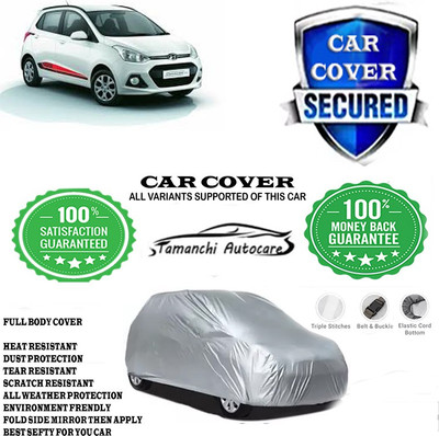 Tamanchi Autocare Car Cover For Hyundai Grand i10 Magna Petrol(Silver)