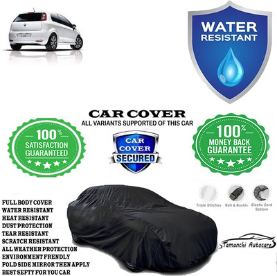 Tamanchi Autocare Car Cover For Fiat Punto EVO 1.3 Emotion Diesel(Black)