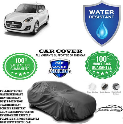 Tamanchi Autocare Car Cover For Maruti Suzuki Swift LXI Optional-O(Grey)