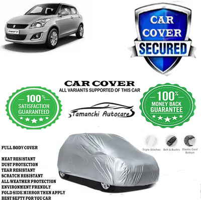 Tamanchi Autocare Car Cover For Maruti Suzuki Swift LDI SP Limited Edition(Silver)