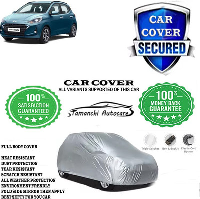 Tamanchi Autocare Car Cover For Hyundai Grand I10 Nios Sportz AMT 1.2 CRDi(Silver)