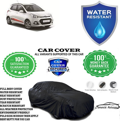Tamanchi Autocare Car Cover For Hyundai Grand i10 Sportz Petrol(Black)