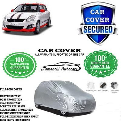 Tamanchi Autocare Car Cover For Maruti Suzuki Swift VDI Glory Limited Edition(Silver)