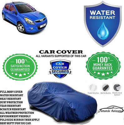 Tamanchi Autocare Car Cover For Hyundai i20 Asta(O) with sunroof(Blue)
