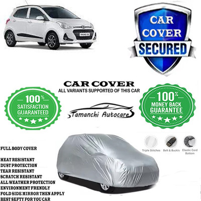 Tamanchi Autocare Car Cover For Hyundai Grand i10(Silver)