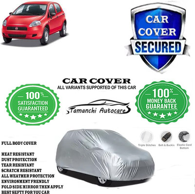 Tamanchi Autocare Car Cover For Fiat Punto Pure 1.2L FIRE(Silver)