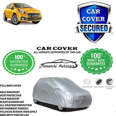 Tamanchi Autocare Car Cover For Fiat Punto 90-HP 1.3L Multijet(Silver)