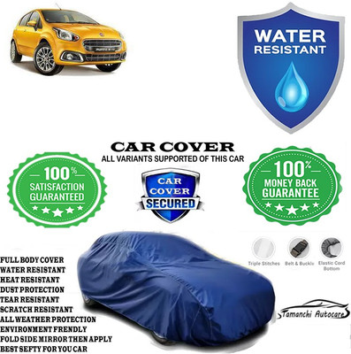 Tamanchi Autocare Car Cover For Fiat Punto 90-HP 1.3L Multijet(Blue)