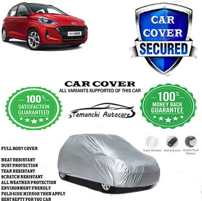 Tamanchi Autocare Car Cover For Hyundai Grand i10 Nios AMT Sportz CRDi Diesel(Silver)
