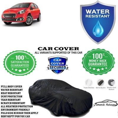 Tamanchi Autocare Car Cover For Fiat Punto EVO 1.3 Dynamic(Black)