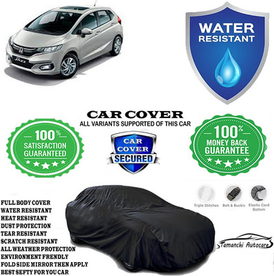 Tamanchi Autocare Car Cover For Honda Jazz 1.2 V AT i VTEC(Black)