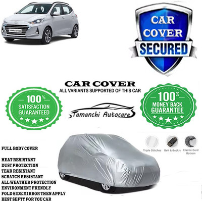 Tamanchi Autocare Car Cover For Hyundai Grand i10 Nios AMT Sportz Petrol(Silver)