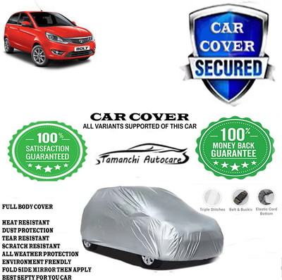 Tamanchi Autocare Car Cover For Tata Bolt Quadrajet XMS Diesel(Silver)