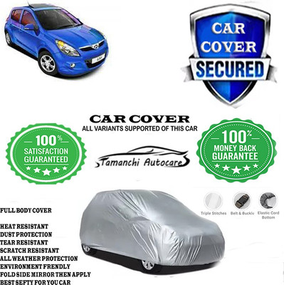 Tamanchi Autocare Car Cover For Hyundai i20 Asta(O) with sunroof(Silver)