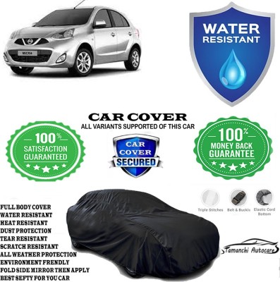 Tamanchi Autocare Car Cover For Nissan Micra Diesel XL Optional(Black)