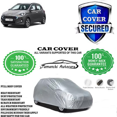 Tamanchi Autocare Car Cover For Hyundai Grand i10 Nios Sportz Dual Tone Petrol(Silver)