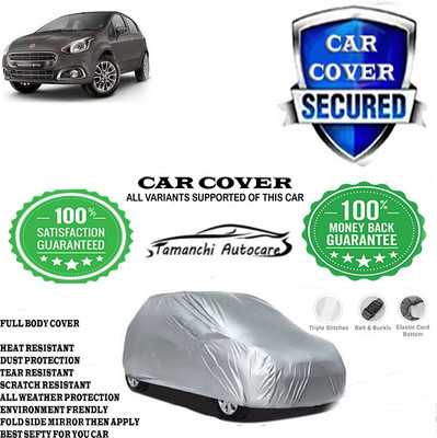 Tamanchi Autocare Car Cover For Fiat Punto EVO 90HP 1.3 Sport(Silver)