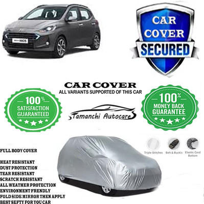 Tamanchi Autocare Car Cover For Hyundai Grand I10 Nios Sportz AMT 1.2 Kappa VTVT(Silver)