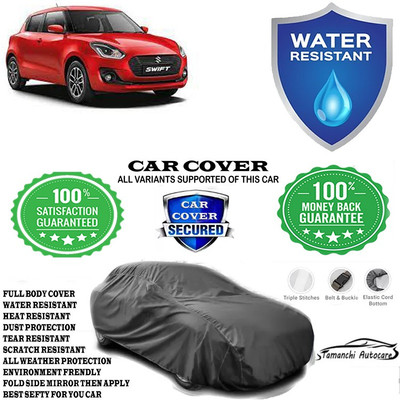 Tamanchi Autocare Car Cover For Maruti Suzuki Swift ZXI Petrol(Grey)