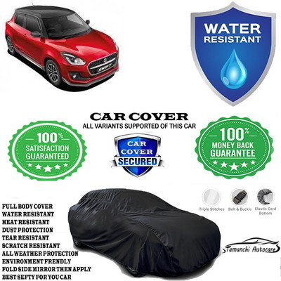 Tamanchi Autocare Car Cover For Maruti Suzuki Swift AMT ZXI Plus Petrol(Black)