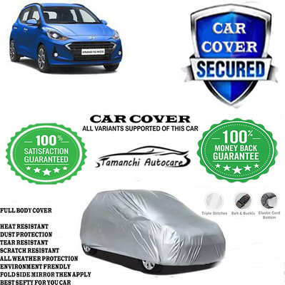 Tamanchi Autocare Car Cover For Hyundai Grand i10 Nios Asta Petrol(Silver)