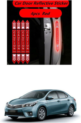 XZRTZ Auto Car Door Open Caution Sticker Reflective Tape Safety Warning Decal 1 Car Reflector Light(Mullti Color)