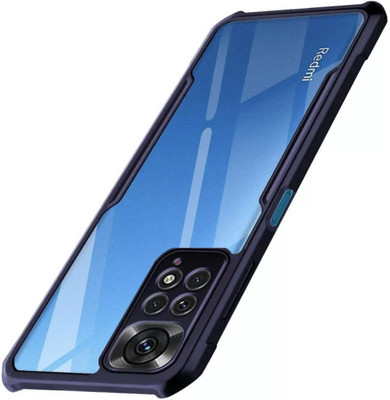 Pop Ace Back Cover for Redmi note 11s(Black, Transparent, Shock Proof, Pack of: 1)