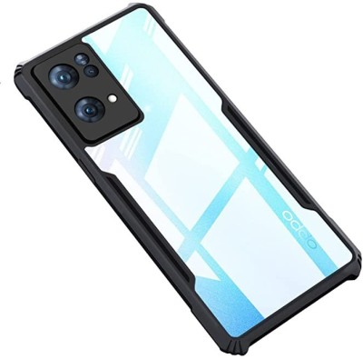Stunny Bumper Case for oppo reno 7pro(5g)(Black, Transparent, Camera Bump Protector, Pack of: 1)