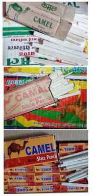 juturus Camel Thick and Thin Slate Pencils 400g Writing Chalk(30 Sticks)