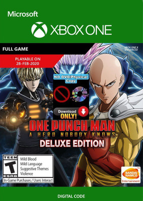 ONE PUNCH MAN: A HERO NOBODY KNOWS Deluxe Edition with Game and Season Pass(Code in the Box - for Xbox One)