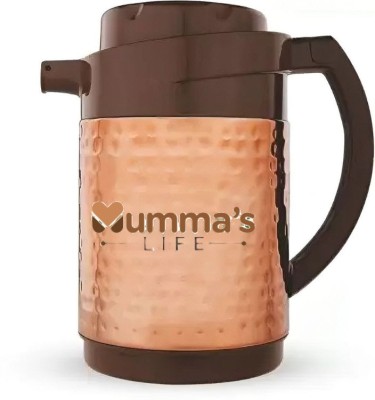 Mumma's LIFE by Mumma's LIFE Double wall Insulated Thermos Hot and Cold Jug, Copper 1000 ml Flask Electric Kettle(1 L, Steel)