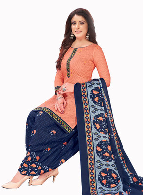 ANIRAV Crepe Printed Kurta & Patiyala Material