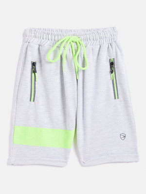 DUKE Short For Boys Casual Colorblock Cotton Blend(Grey, Pack of 1)