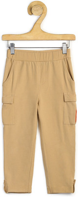 Spunkies Track Pant For Boys(Beige, Pack of 1)