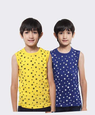 Trendy World Vest For Boys & Girls Cotton(Multicolor, Pack of 2)