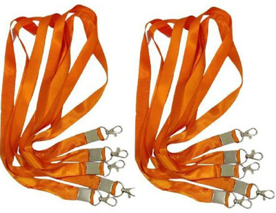 Dotpot 1 inch or 24mm Thick Lanyards with Badge Clip Lanyard(Orange)